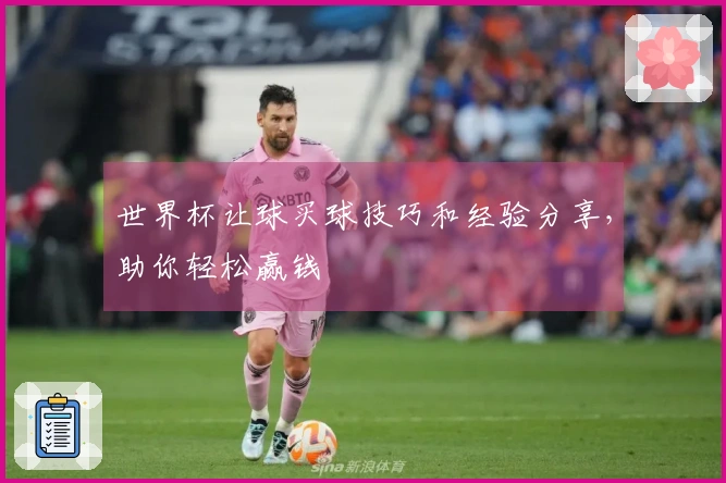 世界杯让球买球技巧和经验分享，助你轻松赢钱