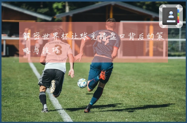 解密世界杯让球竞猜盘口背后的策略与技巧