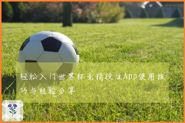 轻松入门世界杯竞猜投注App使用技巧与经验分享